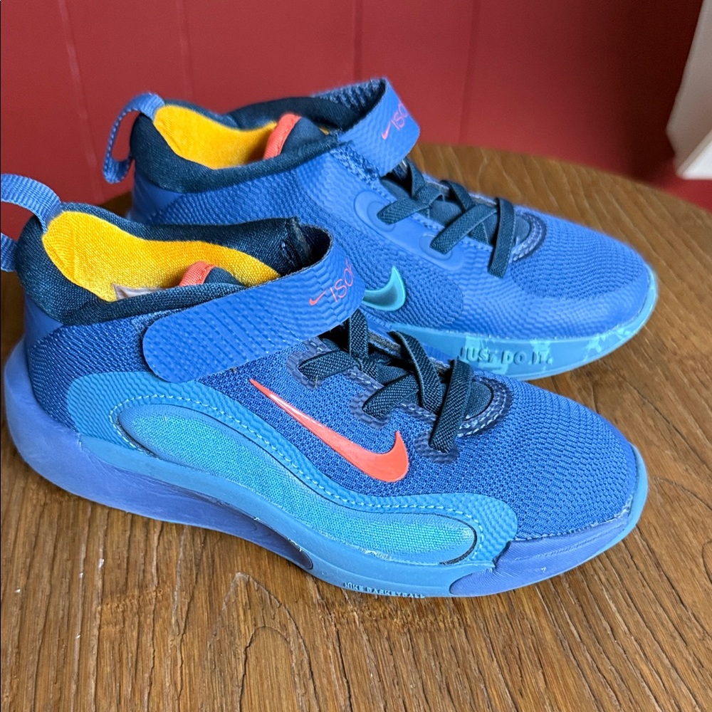 Nike Isofly Kids Blue and Orange Sneakers